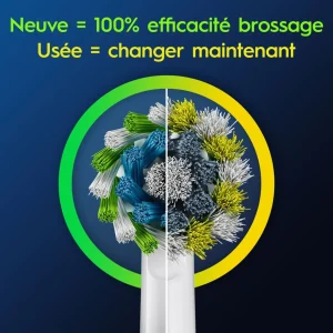 Lot de 8 brossettes Cross Action - Blanc
