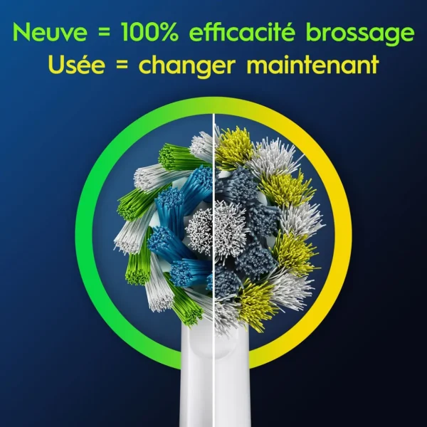 Lot de 8 brossettes Cross Action - Blanc