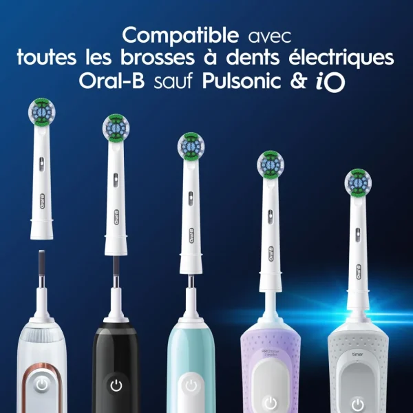 Lot de 8 brossettes PRECISION CLEAN PRO - Blanc