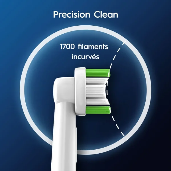 Lot de 8 brossettes PRECISION CLEAN PRO - Blanc