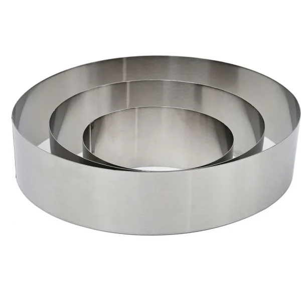 Lot de 3 cadres pâtissiers ronds