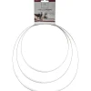 Lot de 3 cercles à tartes inox