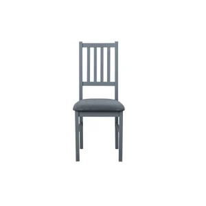 Lot de 2 chaises bois massif assise rembourée LUNA