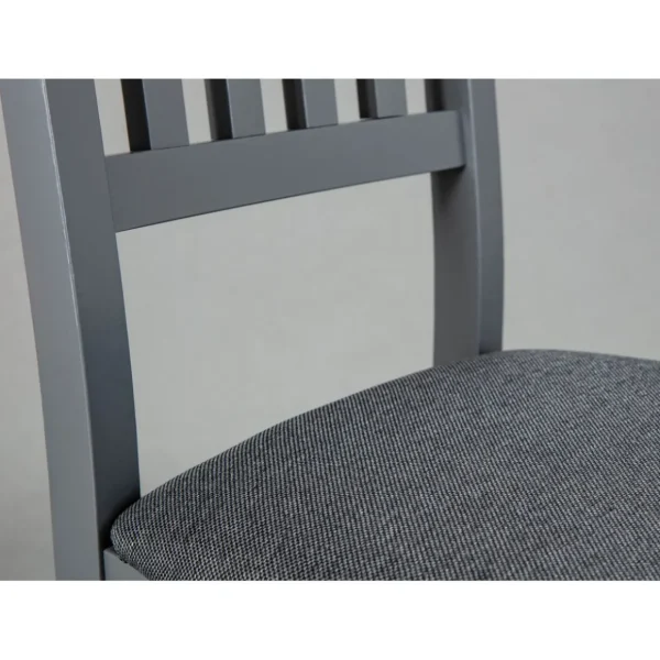Lot de 2 chaises bois massif assise rembourée LUNA