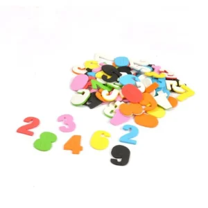 Lot de 100 Chiffres Mousse Adhésifs Multicolore