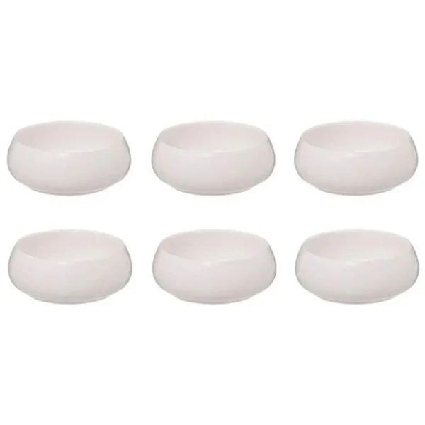 Lot de 6 Coupelles en Porcelaine Nora 15cm Blanc