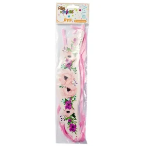 Lot de 6 Couronnes de Fleurs Boho Chat 16cm Rose