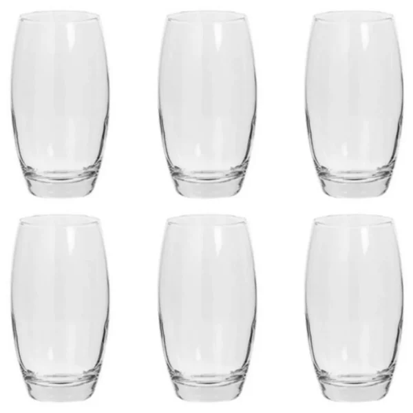 Lot de 6 Gobelets Hauts Cesari'Eau 51cl Transparent