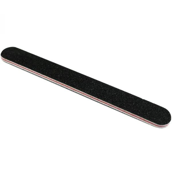 Lot de 50 limes à ongles droites premium - Grain 100/180 - Noir