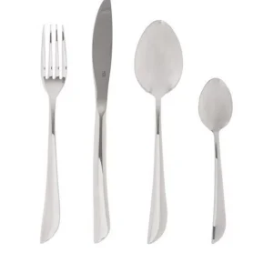 Lot de 2 Ménagères Serrat en Acier Inoxydable - 48 Couverts - Argent