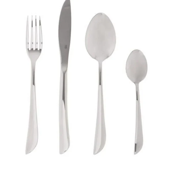 Lot de 2 Ménagères Serrat en Acier Inoxydable - 48 Couverts - Argent