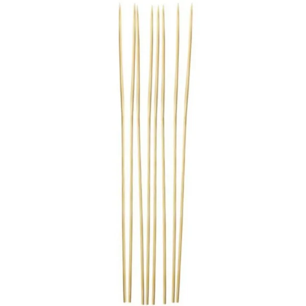 Lot de 100 Piques à Brochette Bois 30cm Naturel