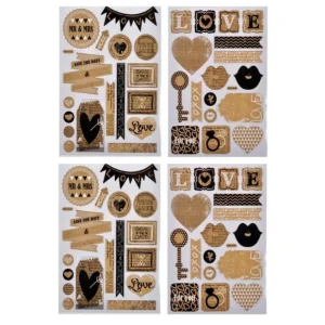 Lot de 2 Planches de Stickers Love Naturel
