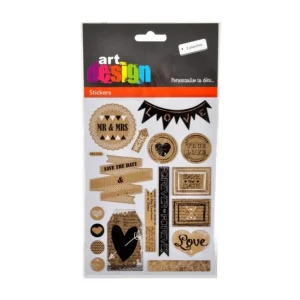 Lot de 2 Planches de Stickers Love Naturel