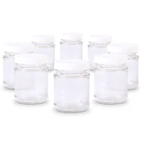 Lot de 8 pots de yaourts - Transparent
