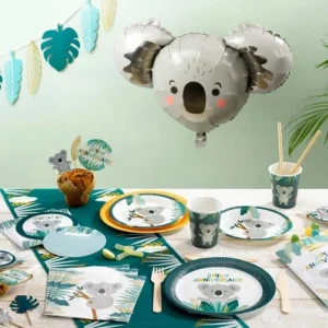 Lot de 6 Sans-Gênes Papier Koala 13cm Multicolore