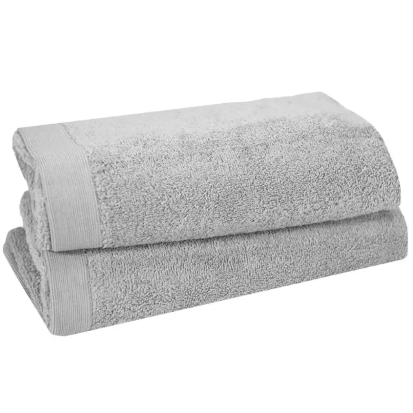 Lot de 2 serviettes de toilette 500 g/m² STUDIO - 50x90 cm