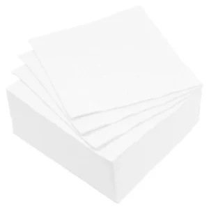 Lot de 40 Serviettes en Papier Cocktail 38x38cm Blanc