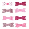 Lot de 8 Stickers Nœud Paillettes 11cm Rose