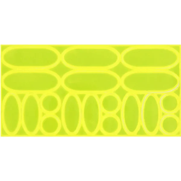 Lot de 36 stickers réfléchissants Urban Moove - Jaune/gris