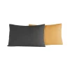 Lot de 2 taies d'oreiller bicolores en percale coton DOZMARY