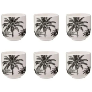 Lot de 6 Tasses à Café Design Bota 10cl Beige