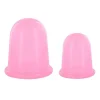 Lot de 2 Ventouses Silicone Cellulite 8cm Rose
