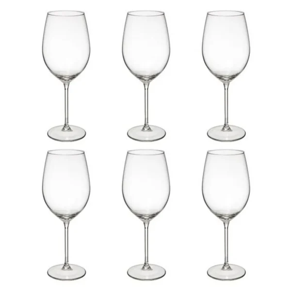 Lot de 6 Verres à Eau Lina 54cl Transparent