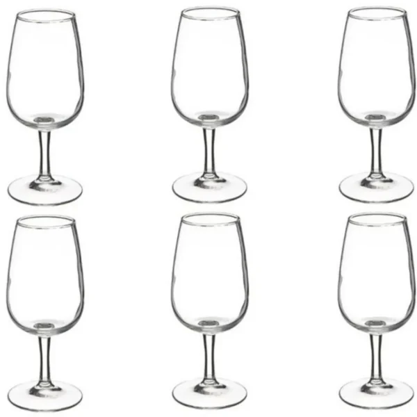 Lot de 6 Verres à Vin Viticole 21cl Transparent