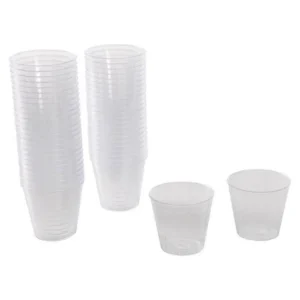 Lot de 50 Verrines en Plastique Réutilisable Basic 30ml Transparent