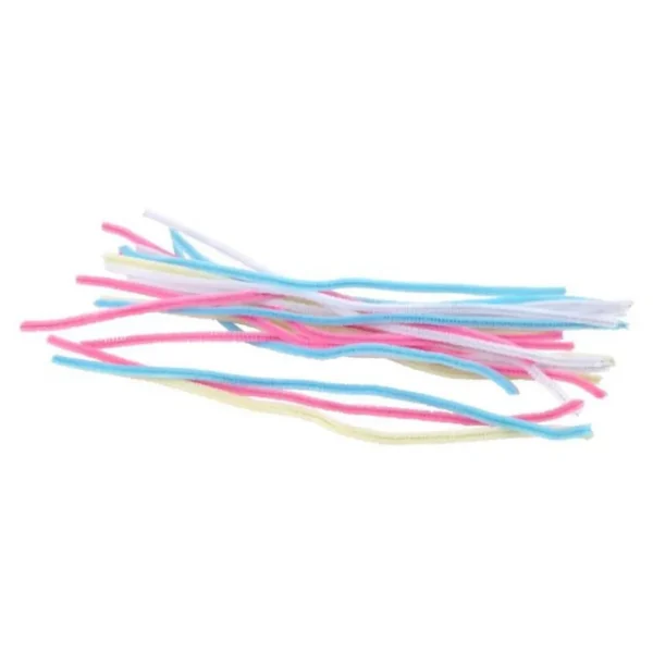 Lot de Brins de Chenille Pastels Muticolore