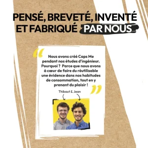 Lot d'opercules en papier compostable - Blanc