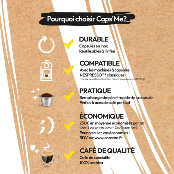 Lot d'opercules en papier compostable - Blanc