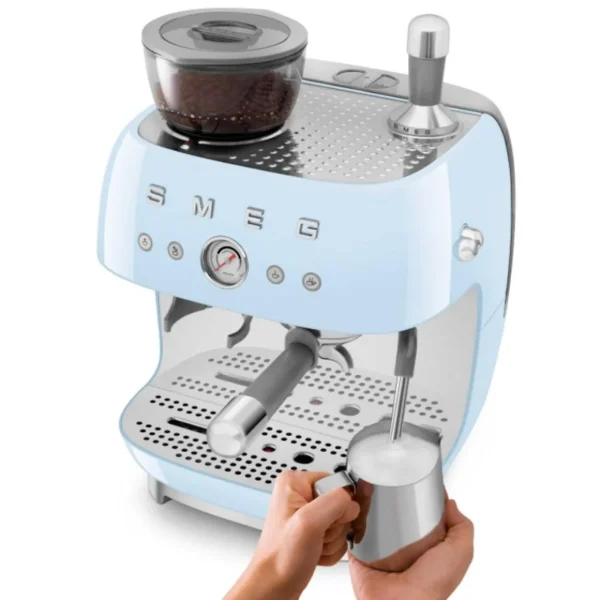 Machine à expresso avec broyeur 20 bars bleu - EGF03PBEU