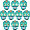 60 masques plats en carton à colorier - Calavera mexicaine