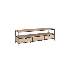 Meuble TV 3 tiroirs L160 cm HOUSTON