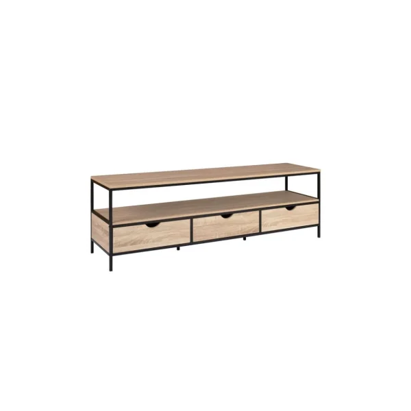 Meuble TV 3 tiroirs L160 cm HOUSTON
