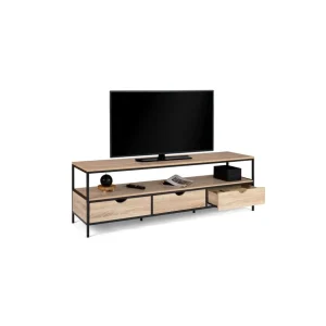 Meuble TV 3 tiroirs L160 cm HOUSTON