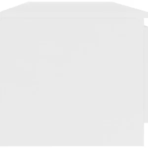 Meuble TV Blanc 140x40x35,5 cm Bois d'ingenierie