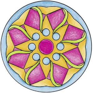Mini mandalas classiques 18 pièces