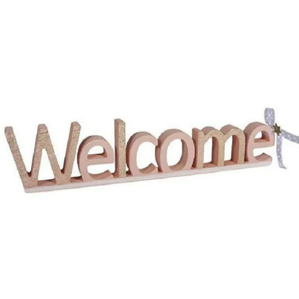 Mot en bois MDF 25 x 5,5 cm - Welcome