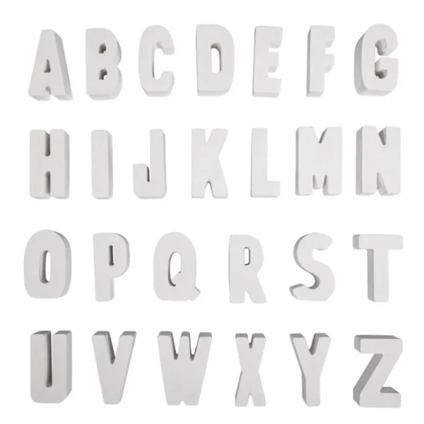 Moule alphabet en silicone