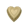Moule coeur 31cm en fonte d'aluminium doré