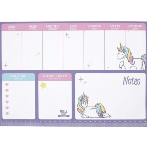 Organisateur de Bureau Licorne 29cm Violet