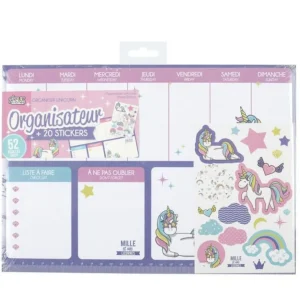 Organisateur de Bureau Licorne 29cm Violet