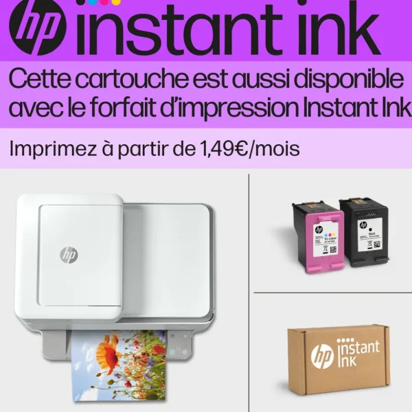 Pack de 4 Cartouches d'Encre HP 912 Noire, Cyan, Magenta, Jaune Authentiques (6ZC74AE) pour HP OfficeJet Pro 8010 series / 8020 series