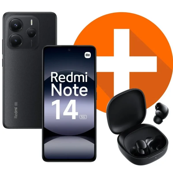 Pack Redmi Note 14 5G+Écouteurs Buds 6 Play - Noir