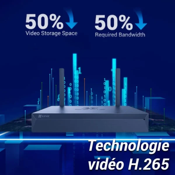 Pack sécurité Wifi NVR X5S 4 à 8 caméras