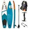 Paddle Gonflable RACE 12' 30'' 6 (340 x 76 x 15 cm) avec Pagaie, Leash, Pompe et Sac de Transport