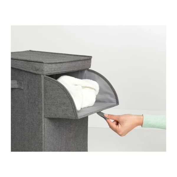 Panier à linge empilable noir 35 litres